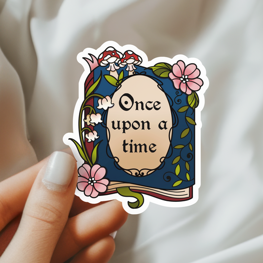 Once Upon A Time Bookish Waterproof Vinyl Sticker