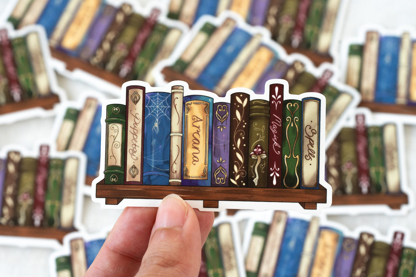 The Sorceress’s Bookshelf Vinyl Sticker