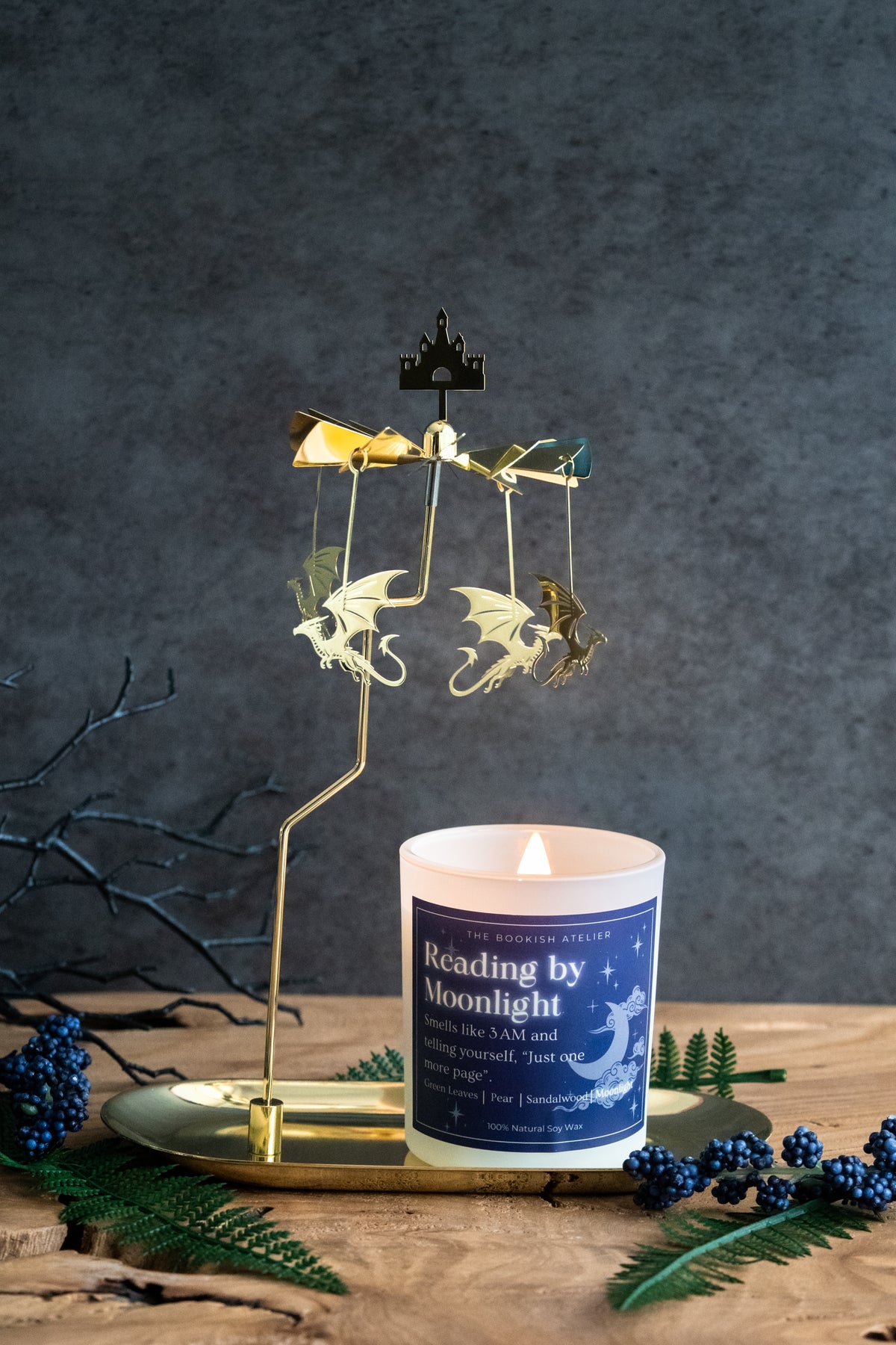 Dragons and Castle Candle Carousel