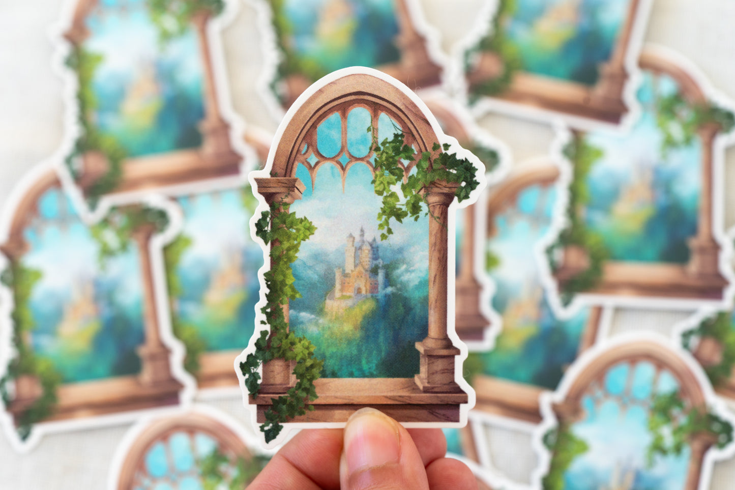 Evergreen Castle Vinyl Sticker