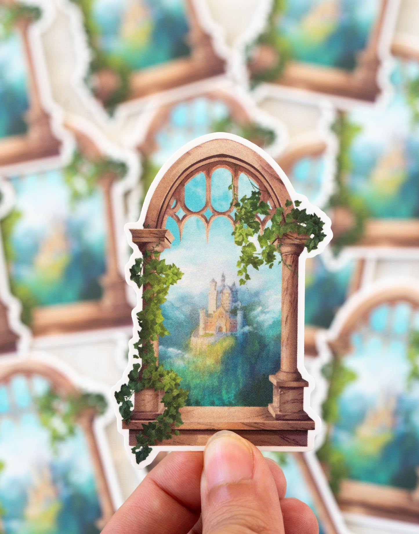 Evergreen Castle Vinyl Sticker