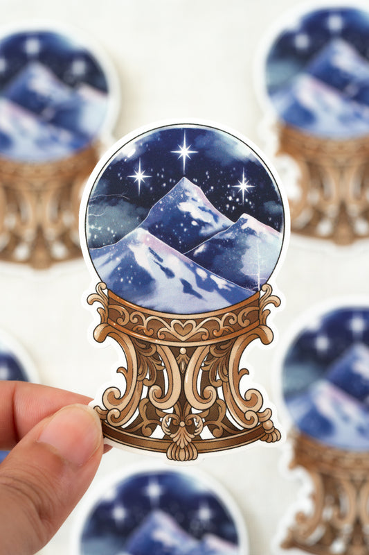 Starlit Mountains Vinyl Sticker