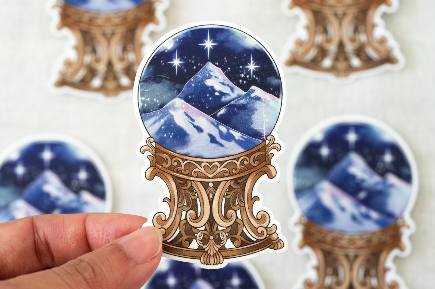Starlit Mountains Vinyl Sticker
