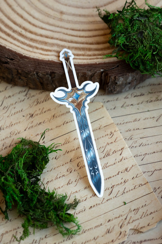 Fantasy Sword Vinyl Sticker