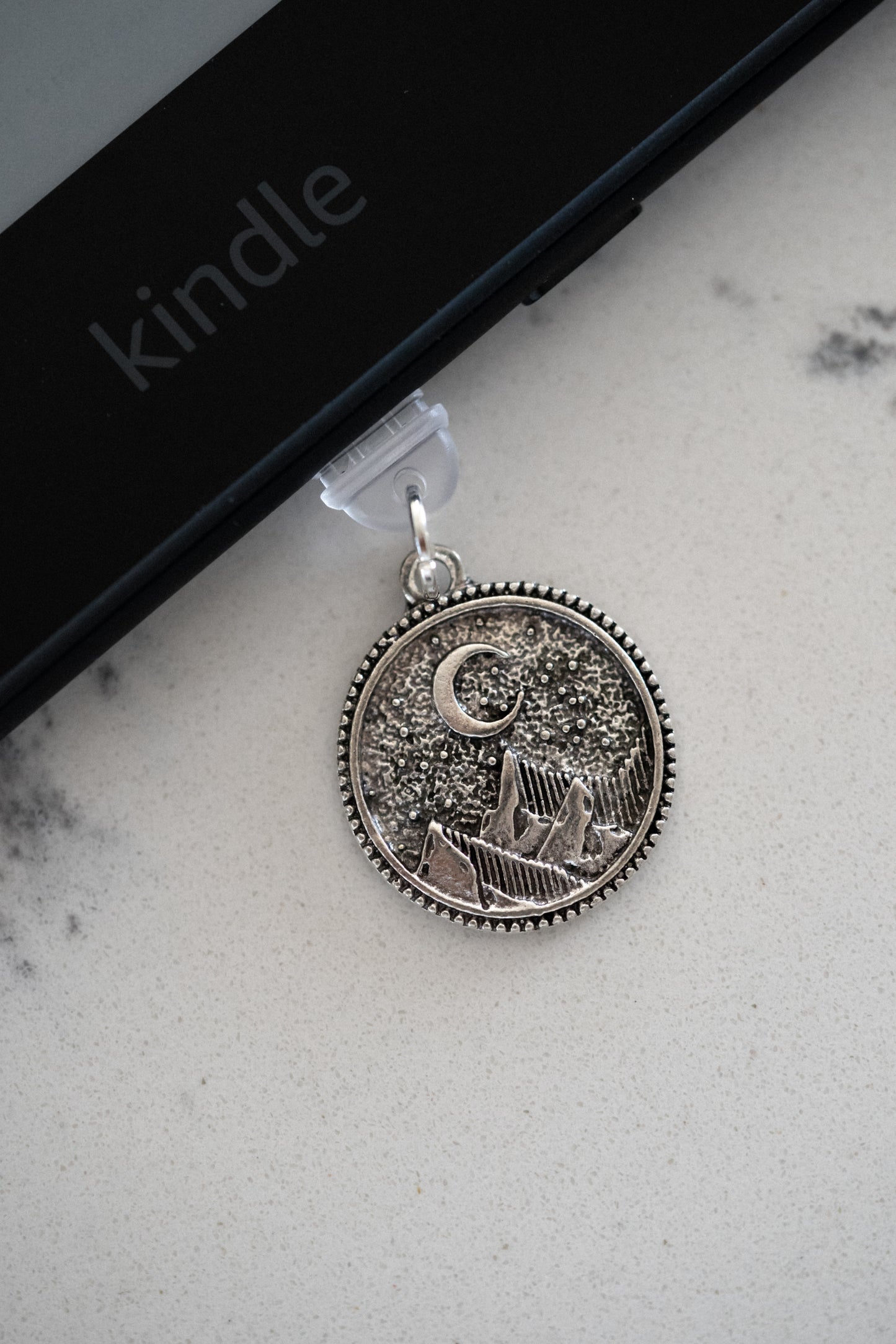 Midnight Mountain Kindle Dust Plug Charm