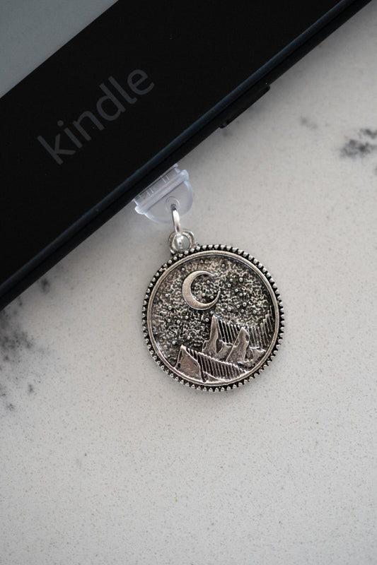 Midnight Mountain Kindle Dust Plug Charm