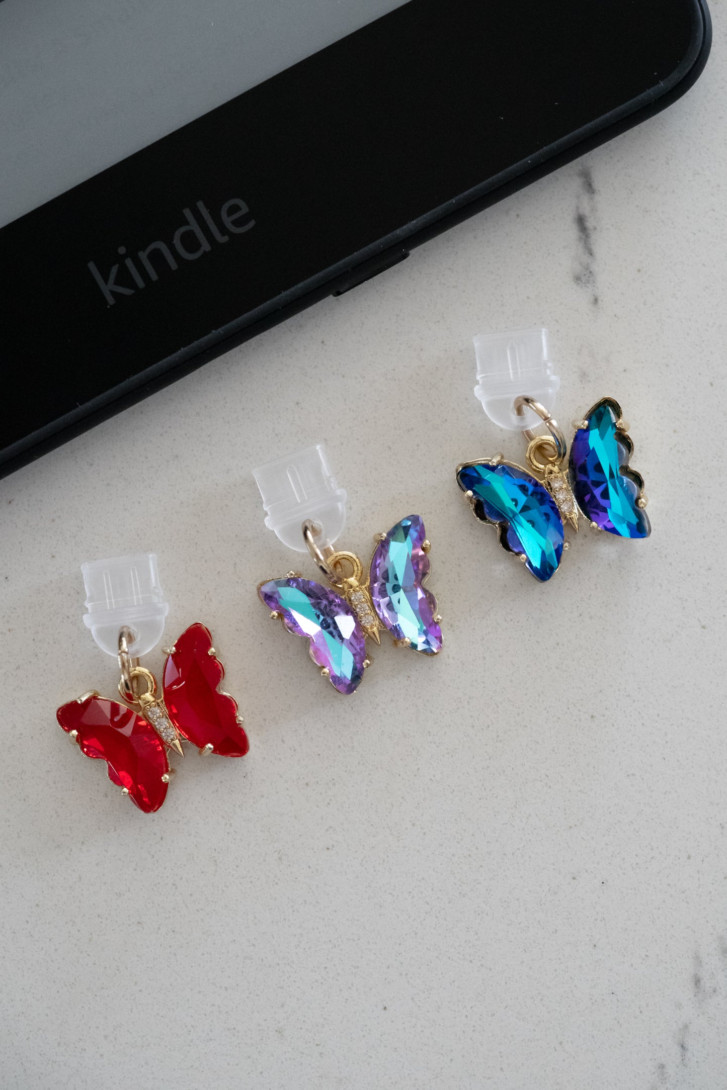 Butterfly Kindle Dust Plug Charm