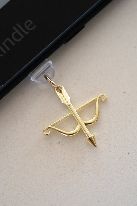 Bow and Arrow Kindle Dust Plug Charm