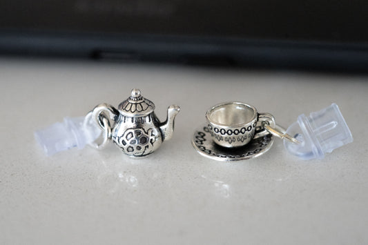 Tea Time Kindle Dust Plug Charm