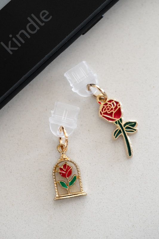 Rose Kindle Dust Plug Charm