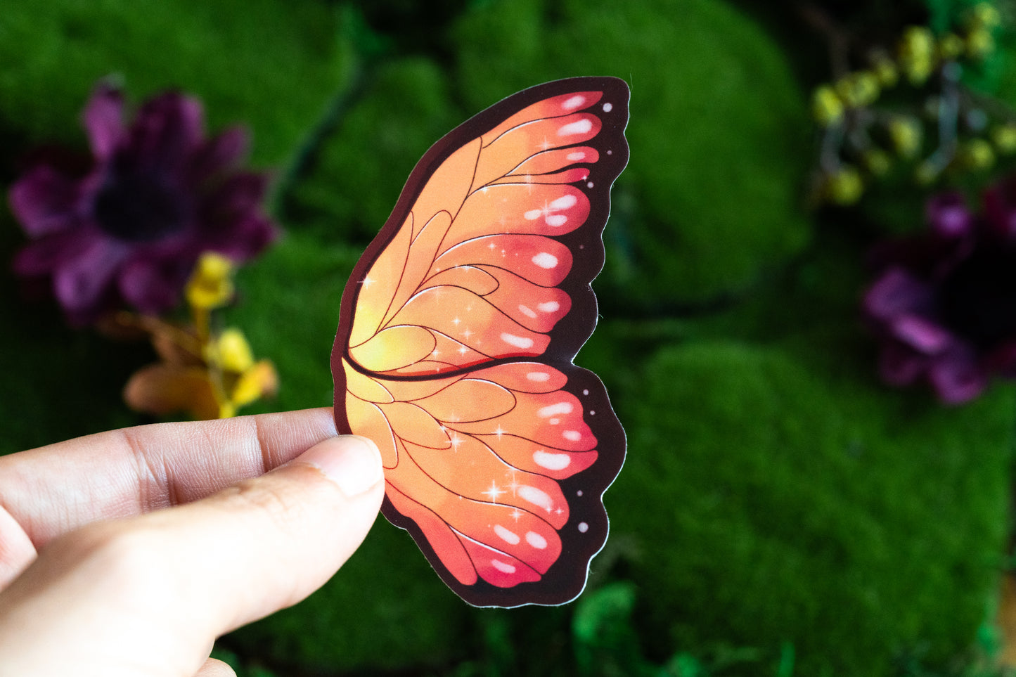 Monarch Glimmer Vinyl Sticker
