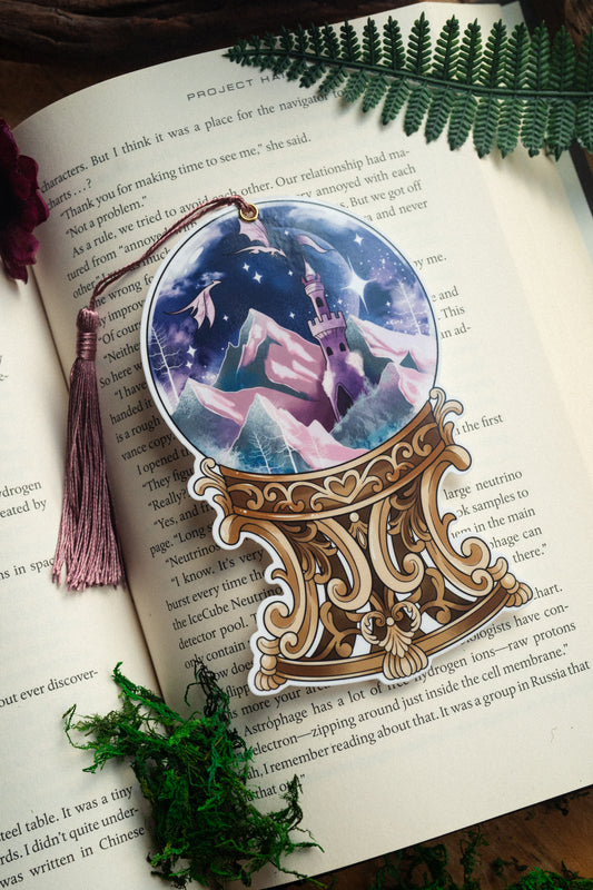 Moonlit Dragons Globe Bookmark