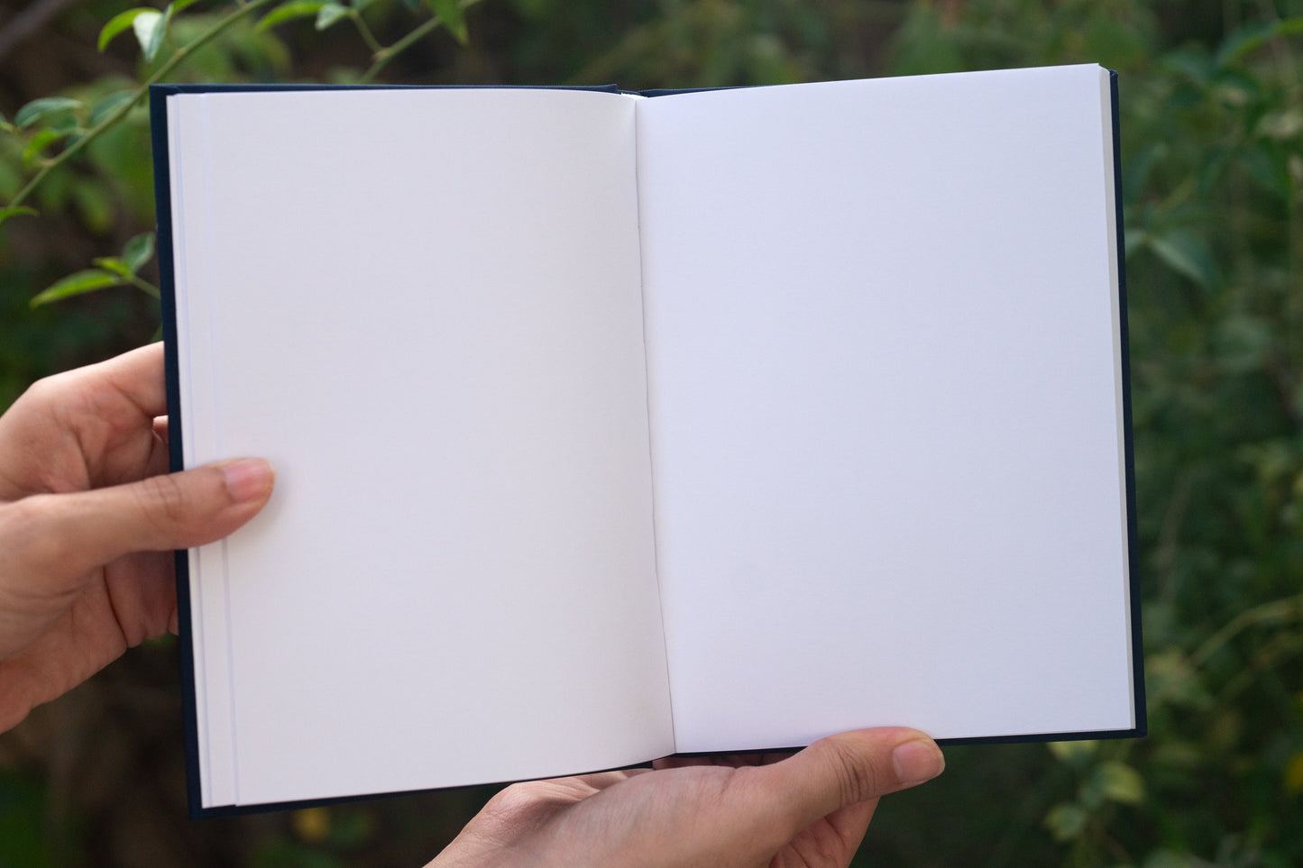 Moonlit Flight Linen Notebook- B6 Blank Notebook