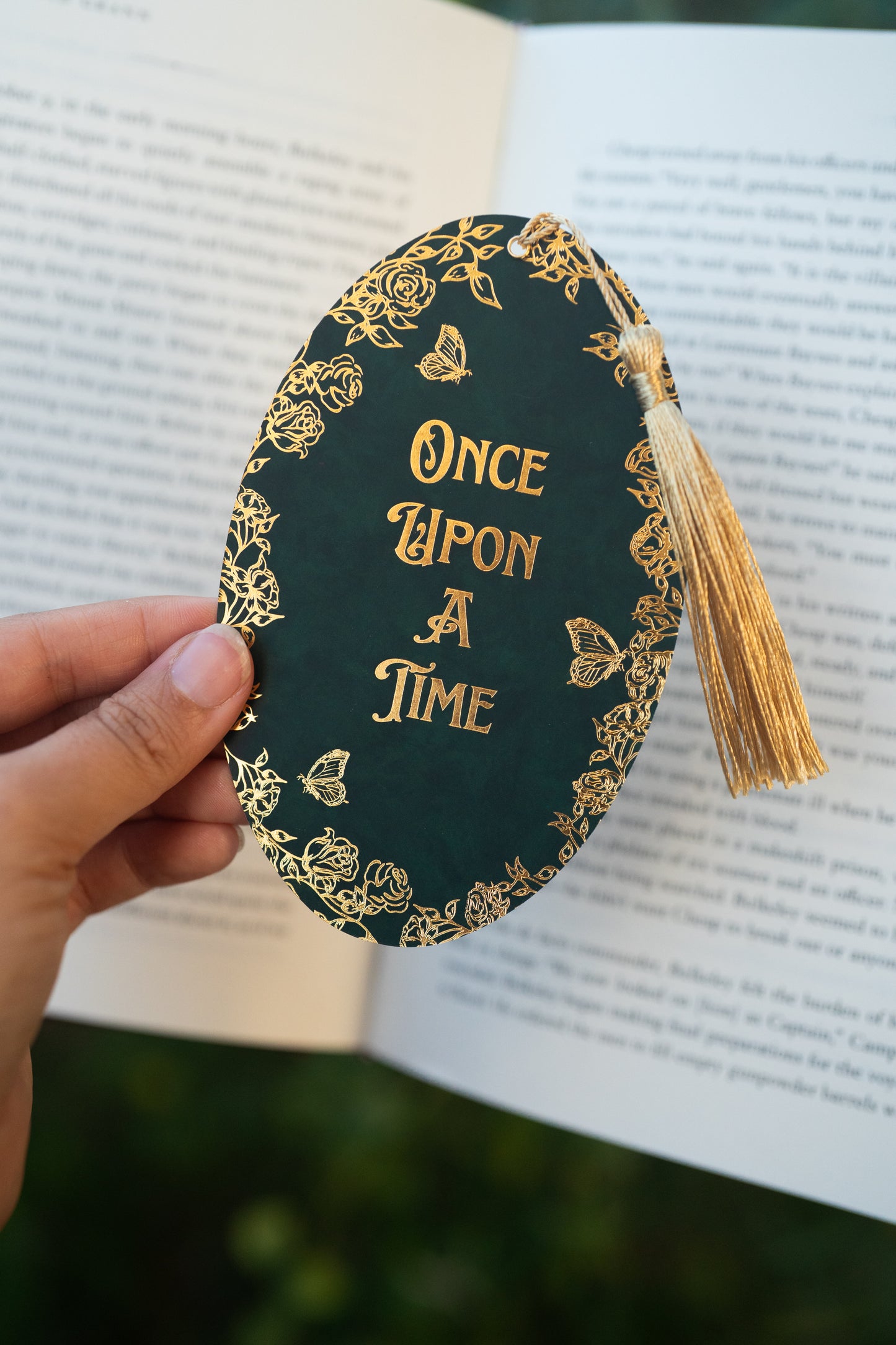 Emerald Once Upon a Time Foil Bookmark