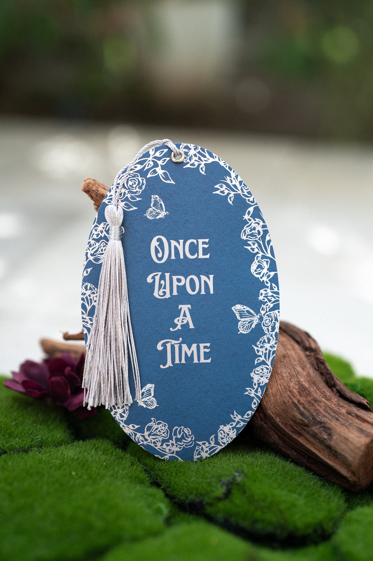 Blue Once Upon a Time Foil Bookmark