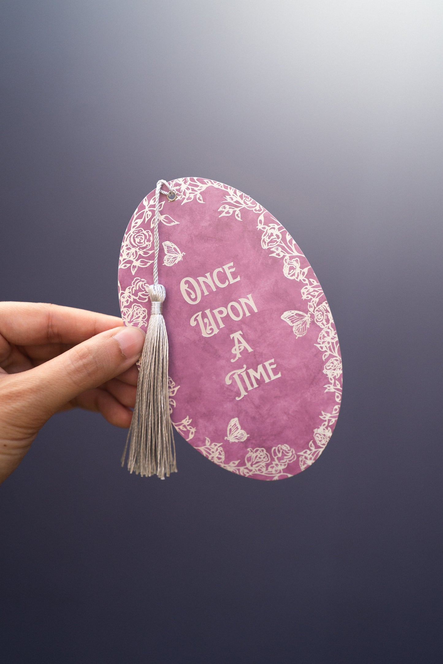 Pink Once Upon a Time Foil Bookmark