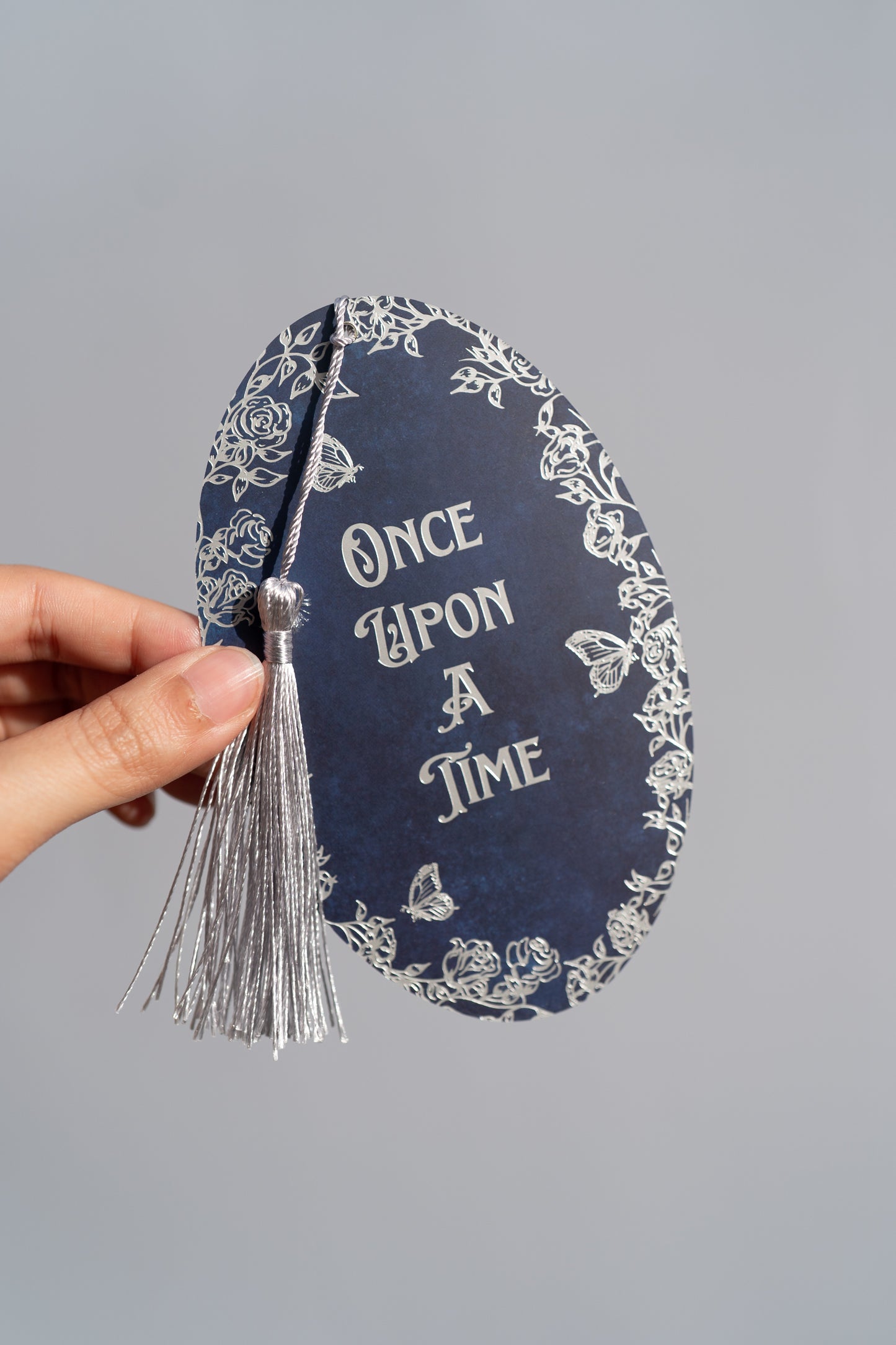 Dark Blue Once Upon a Time Foil Bookmark