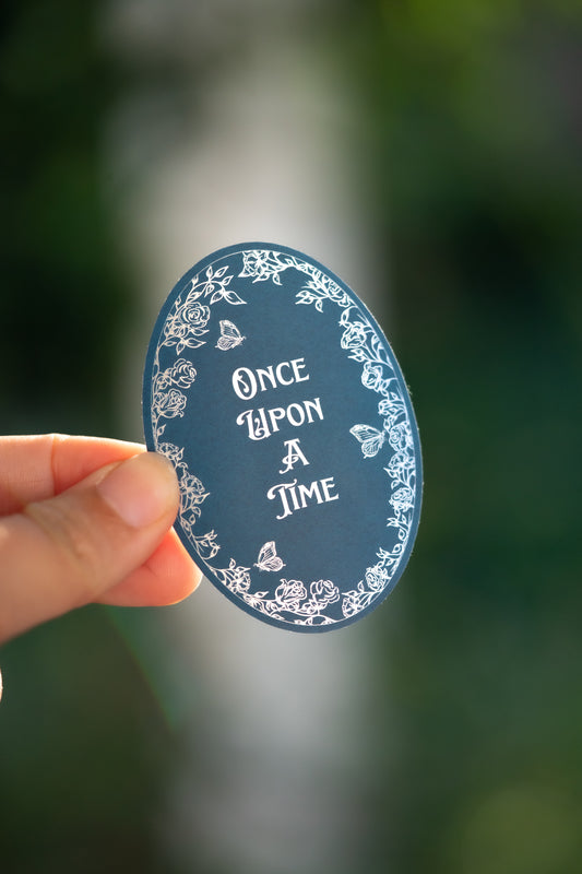 Light Blue Once Upon a Time Vinyl Sticker