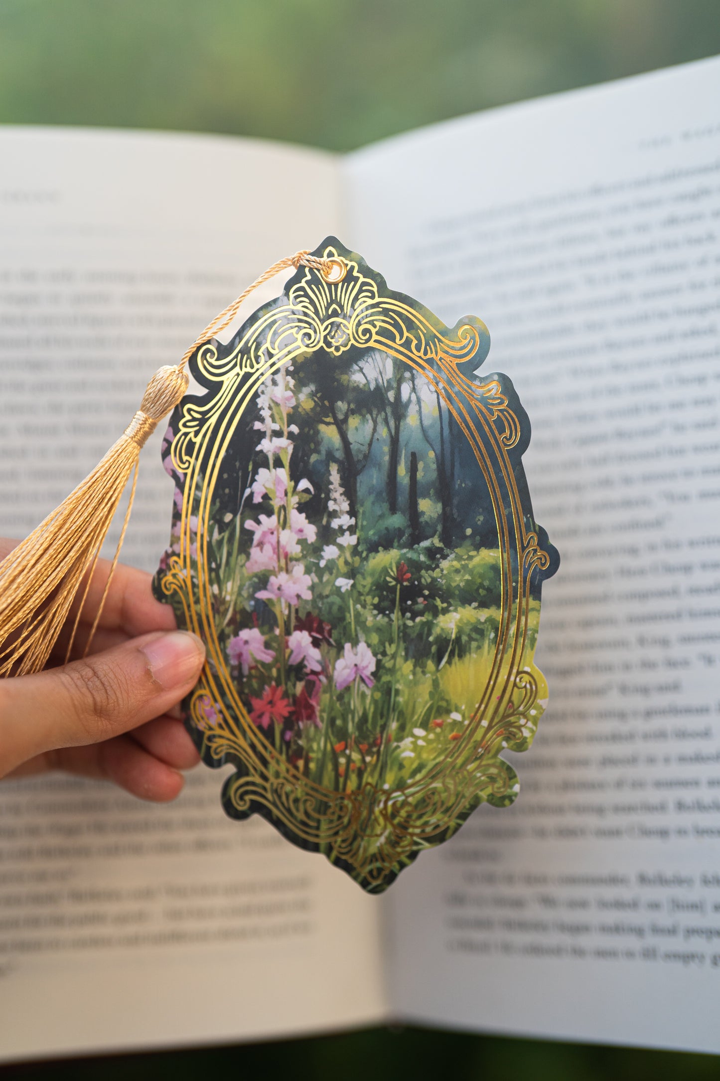 The Wildflower Grove Foil Bookmark: Portals to Realms Collection