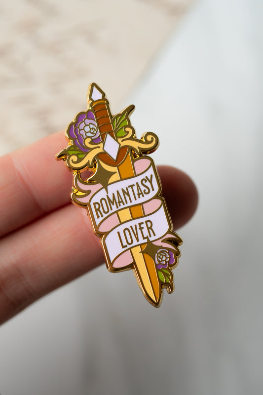Romantasy Lover Sword Enamel Pin