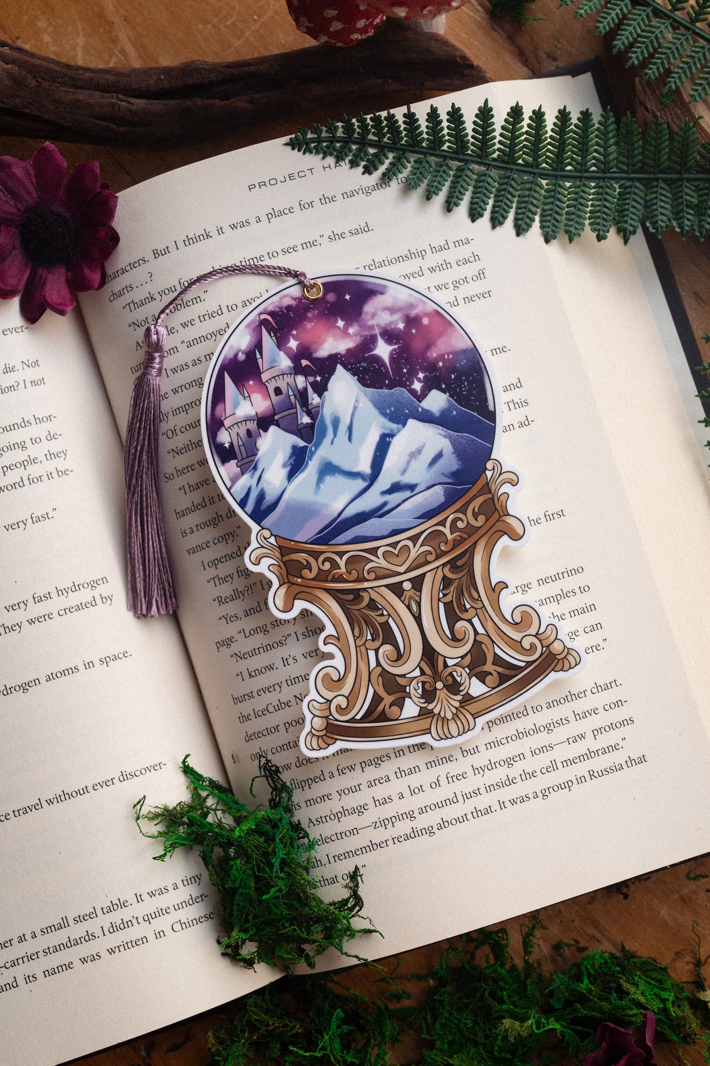 Starlit Citadel Globe Bookmark