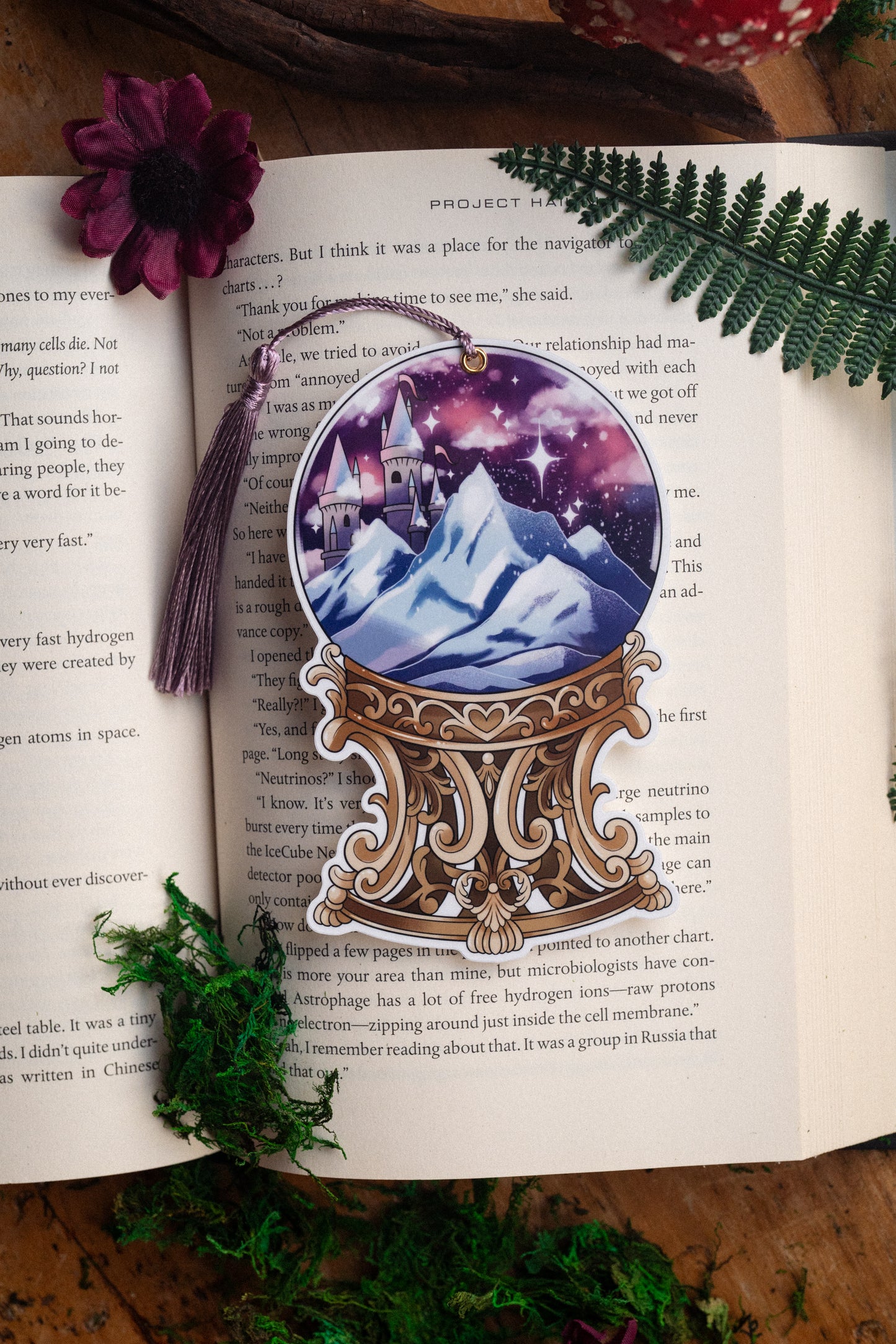 Starlit Citadel Globe Bookmark