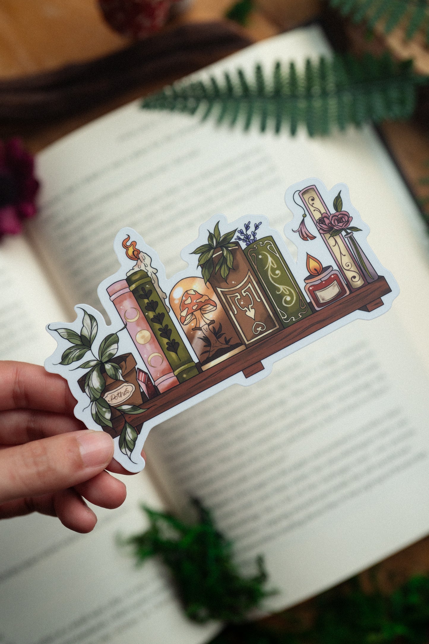 The Botanic Bookshelf Bookmark