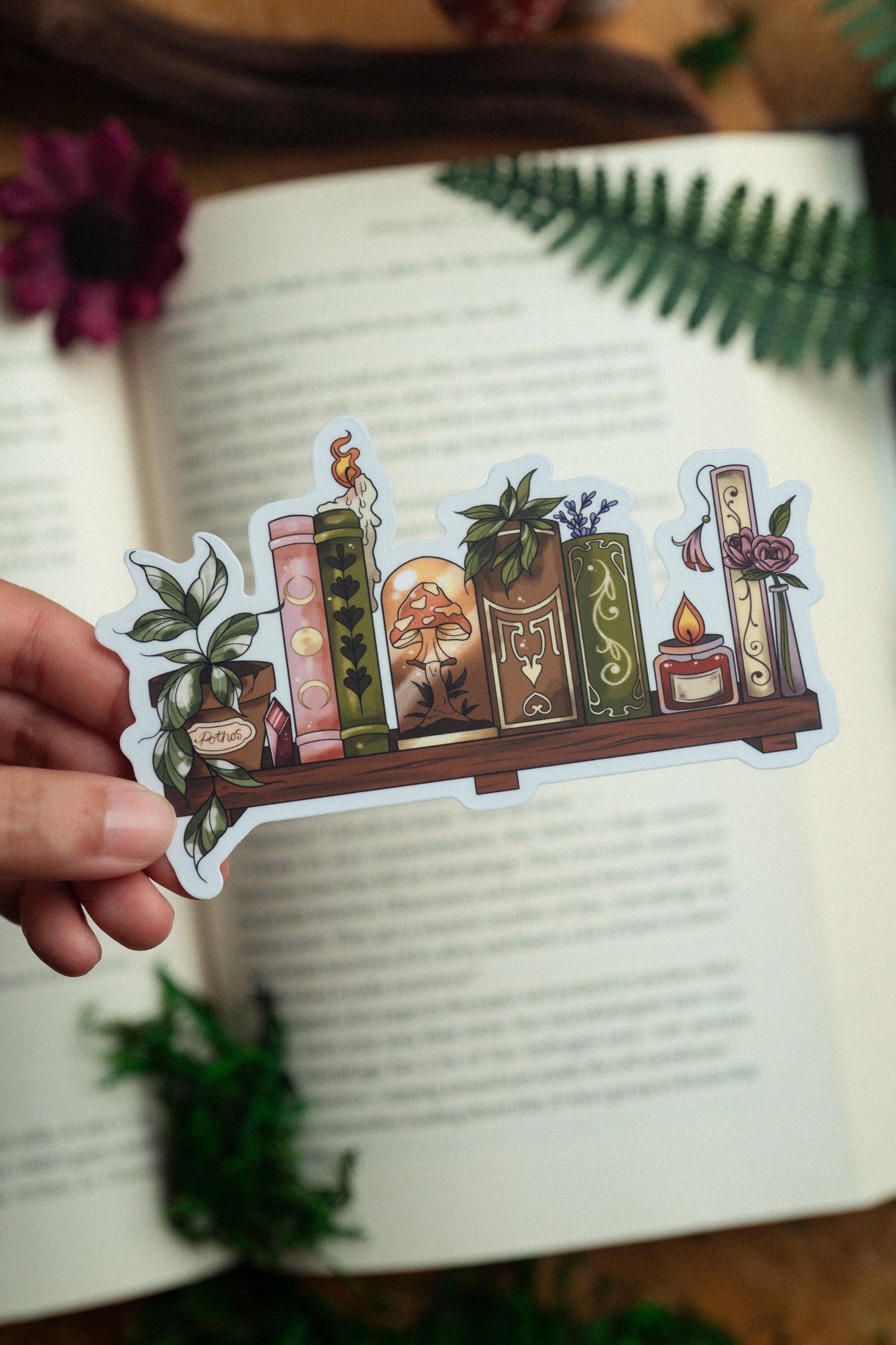 The Botanic Bookshelf Bookmark