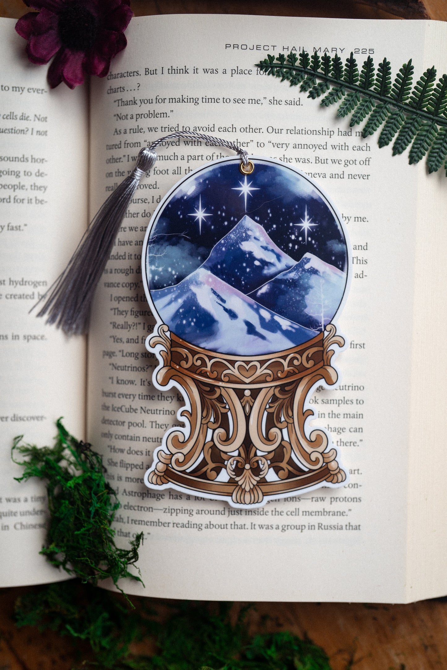 Starlit Mountains Bookmark