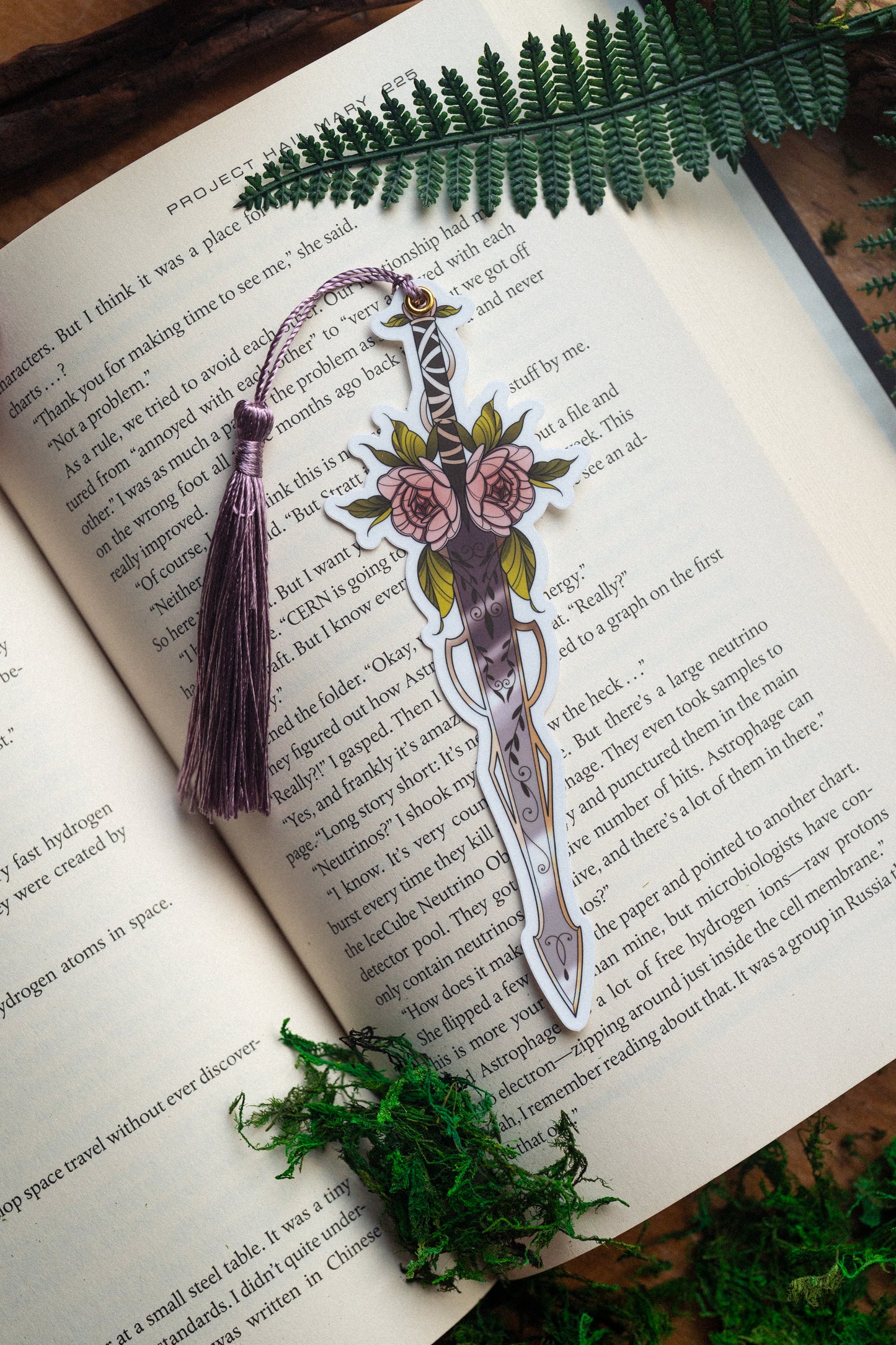 The Floral Blade Bookmark
