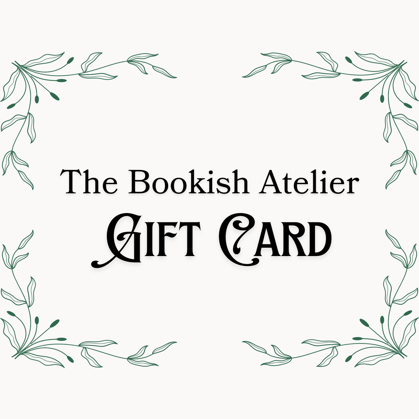 The Bookish Atelier Gift Card