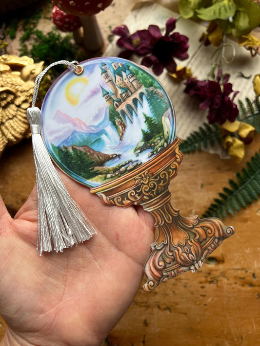 Fantasy Castle Snowglobe Bookmark