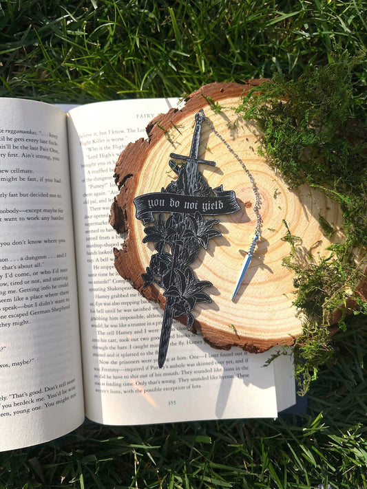 You Do Not Yield Faux Leather Bookmark