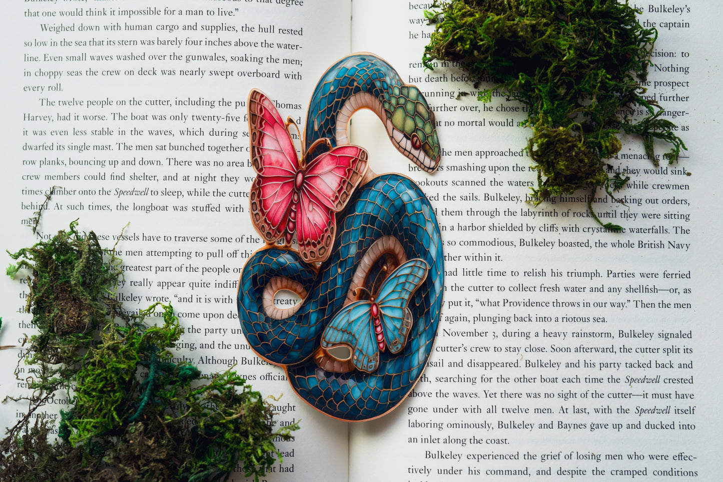 Azure Serpent Bookmark