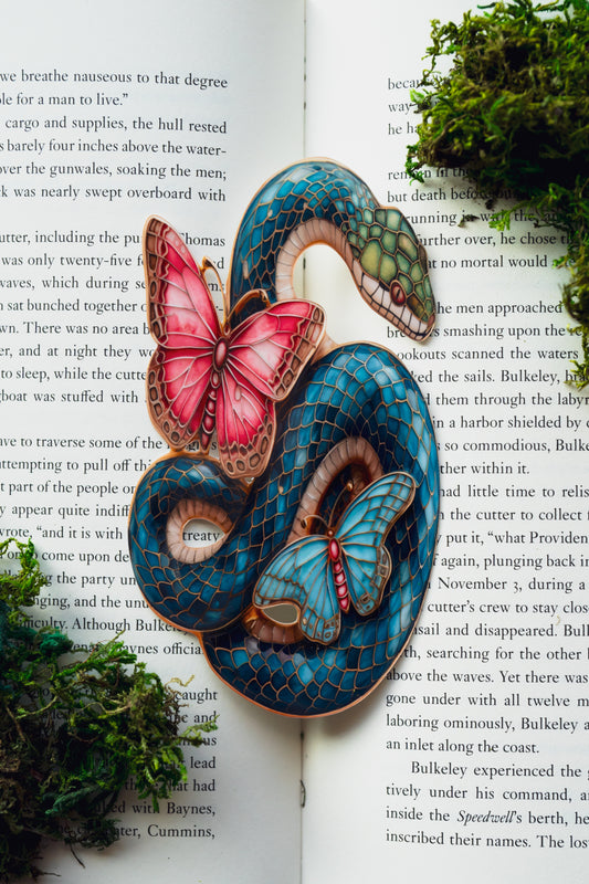 Azure Serpent Bookmark