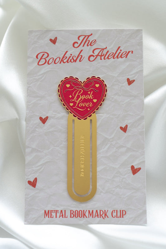 Book Lover Metal Bookmark Clip
