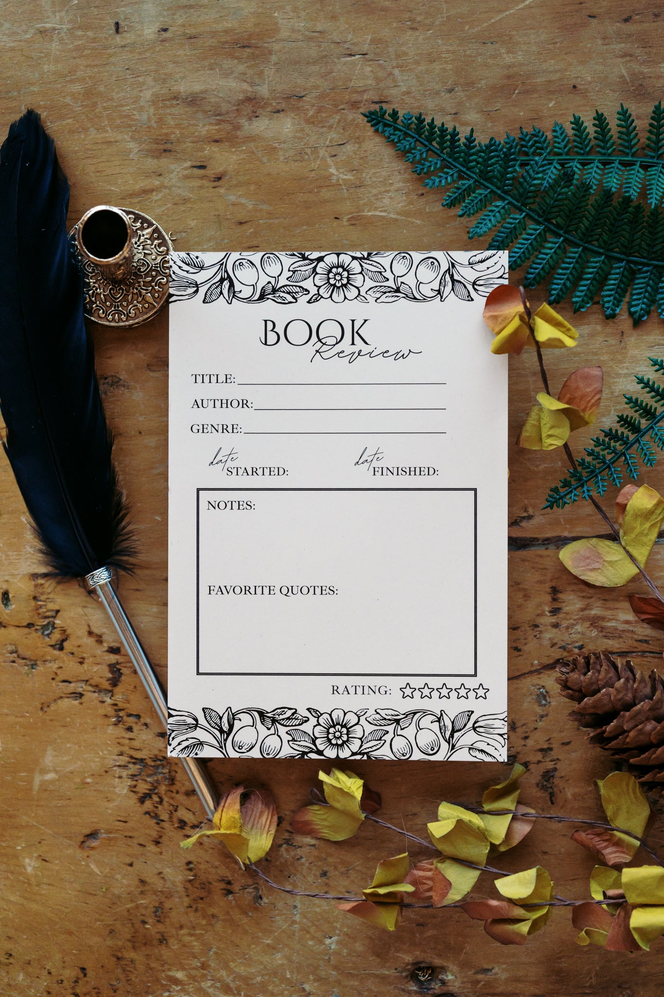 Book Review Notepad – The Bookish Atelier