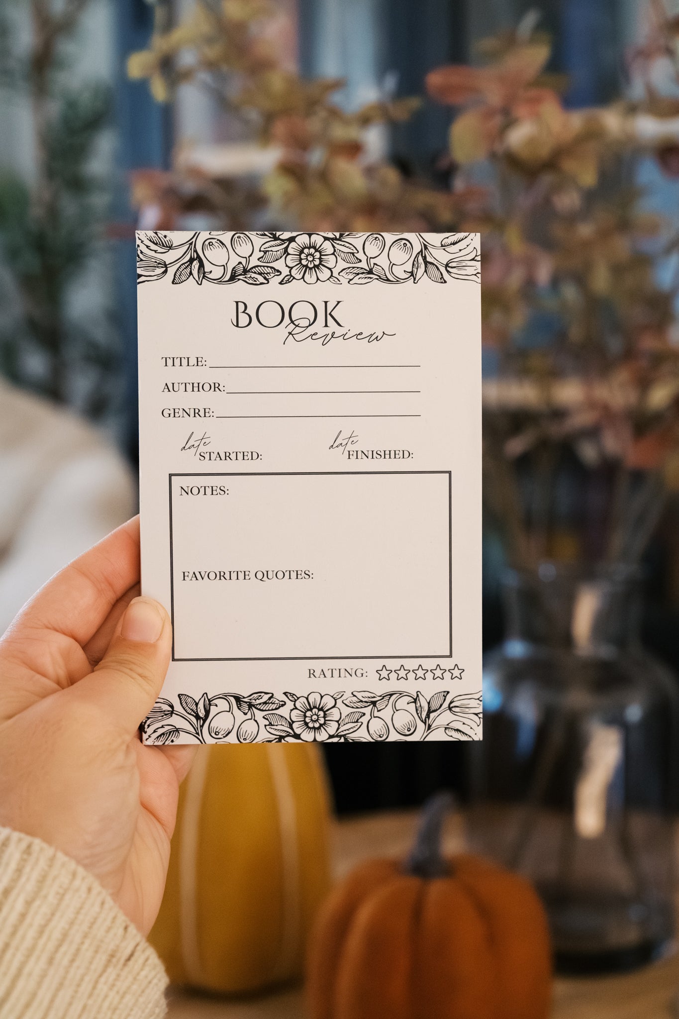 Book Review Notepad