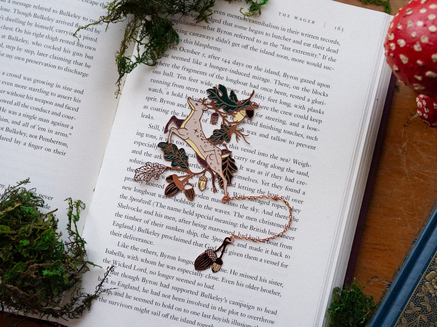 Celestial Forest Deer Metal Bookmark