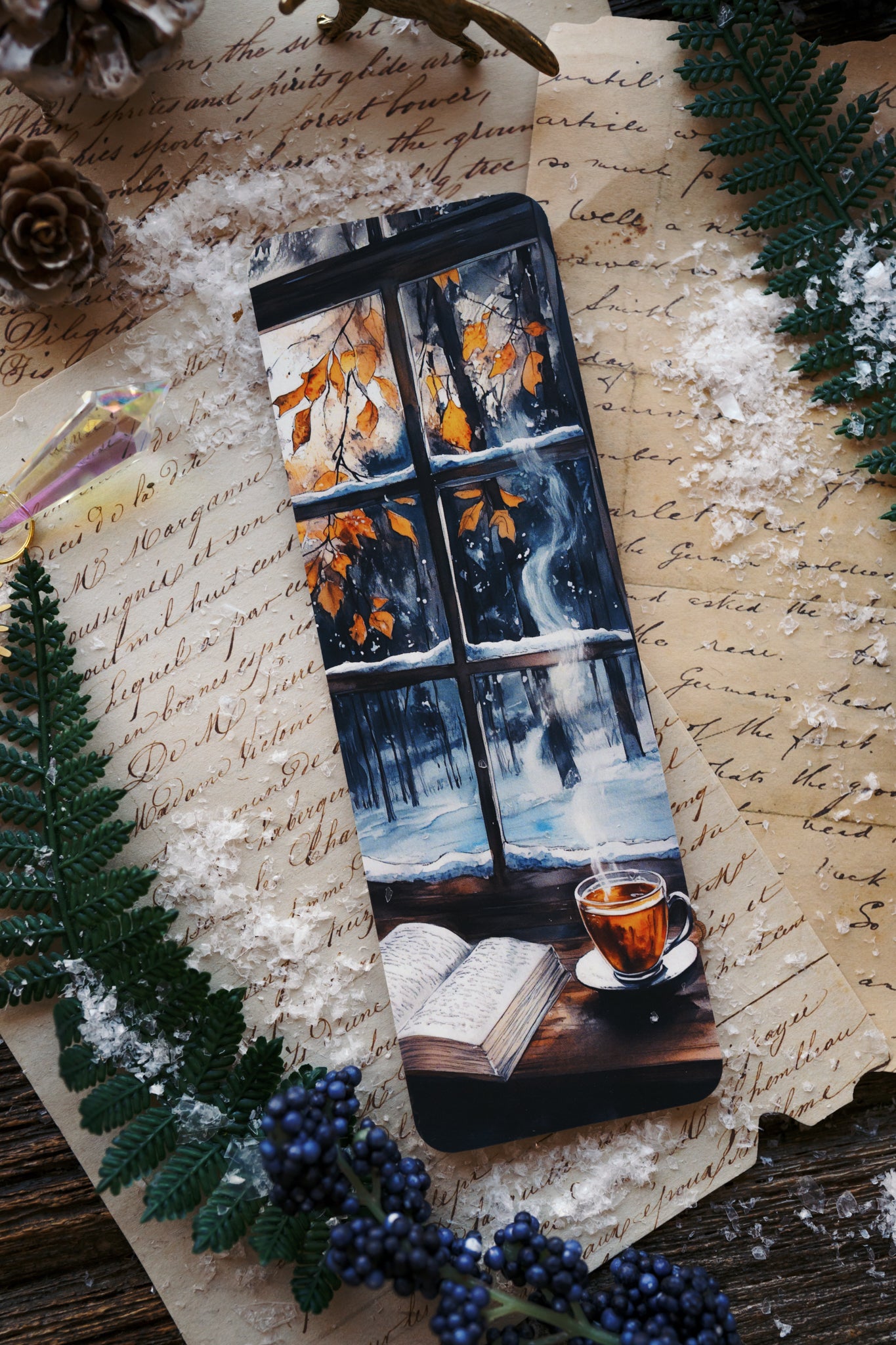 Cozy Winter Reading Bookmark