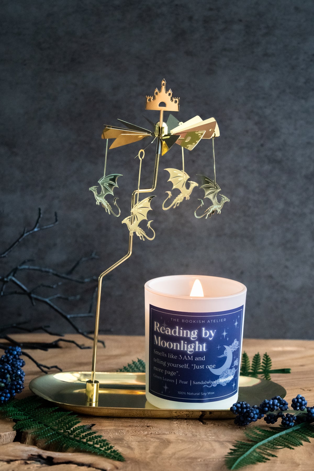 Dragons and Castle Candle Carousel