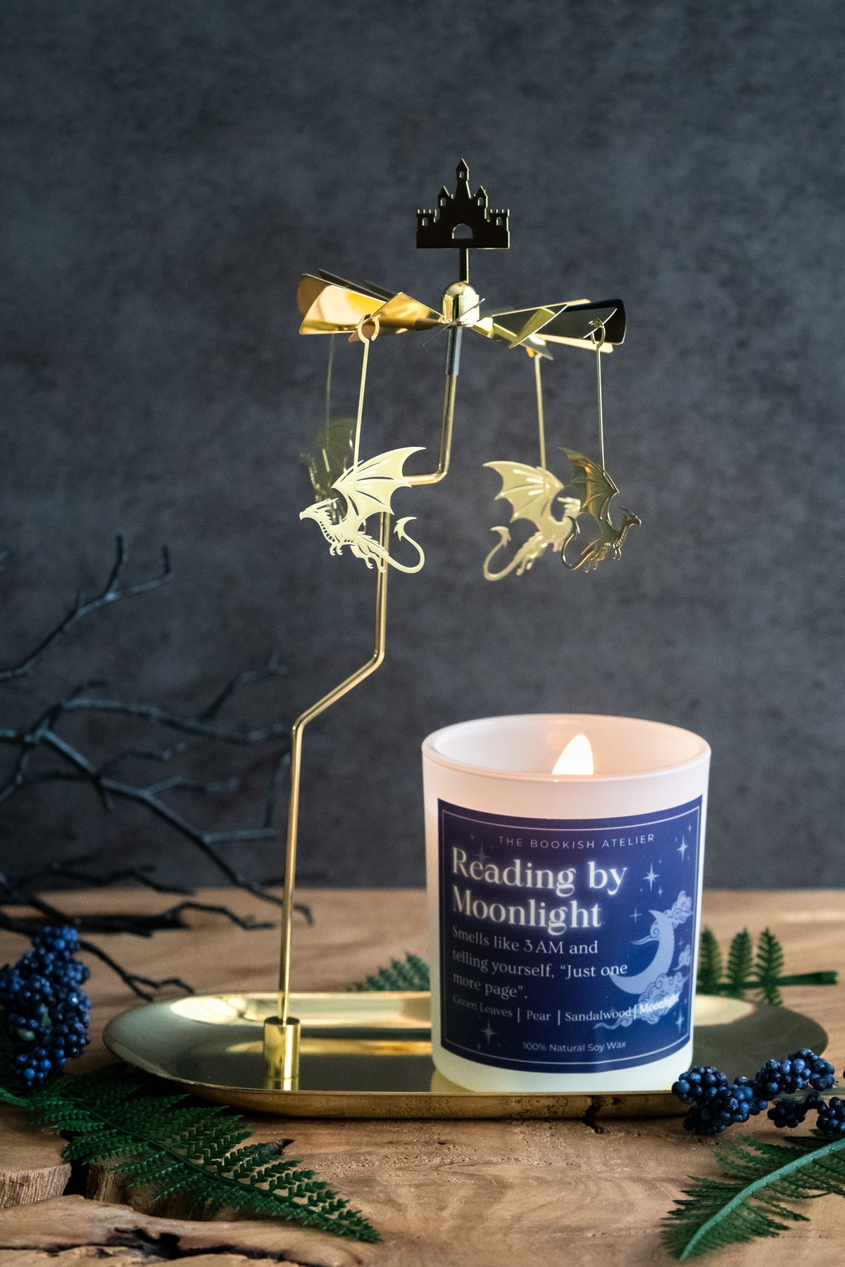 Dragons and Castle Candle Carousel
