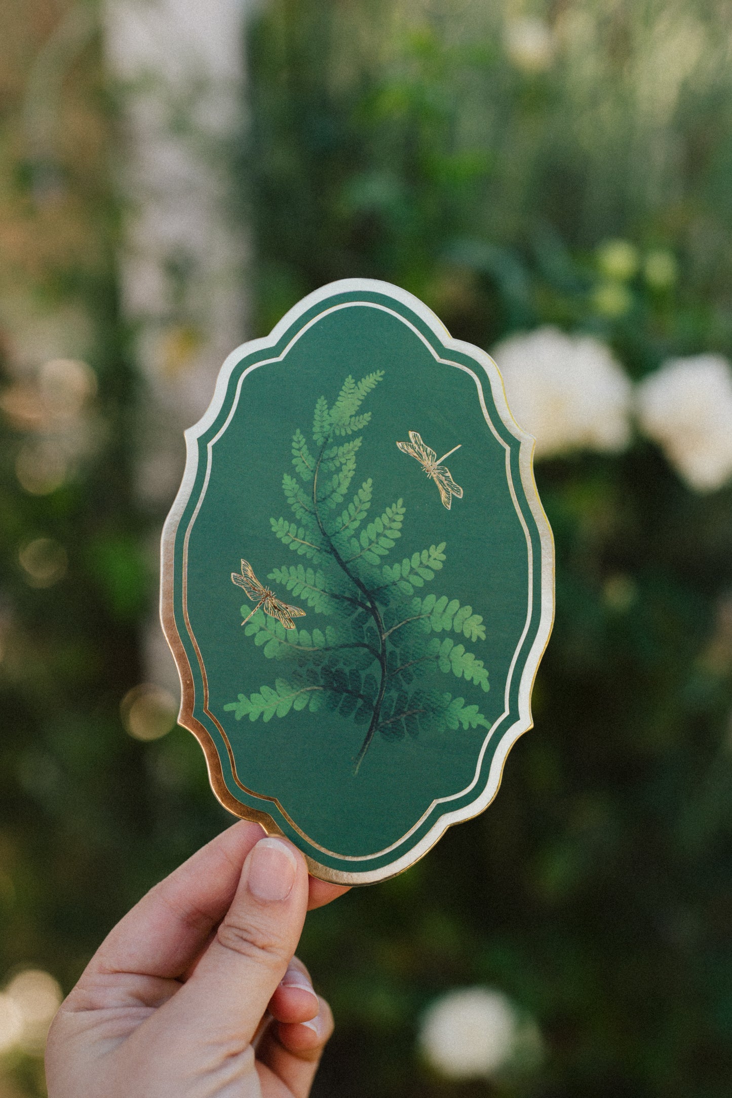 Emerald Fern Gold Foil Bookmark