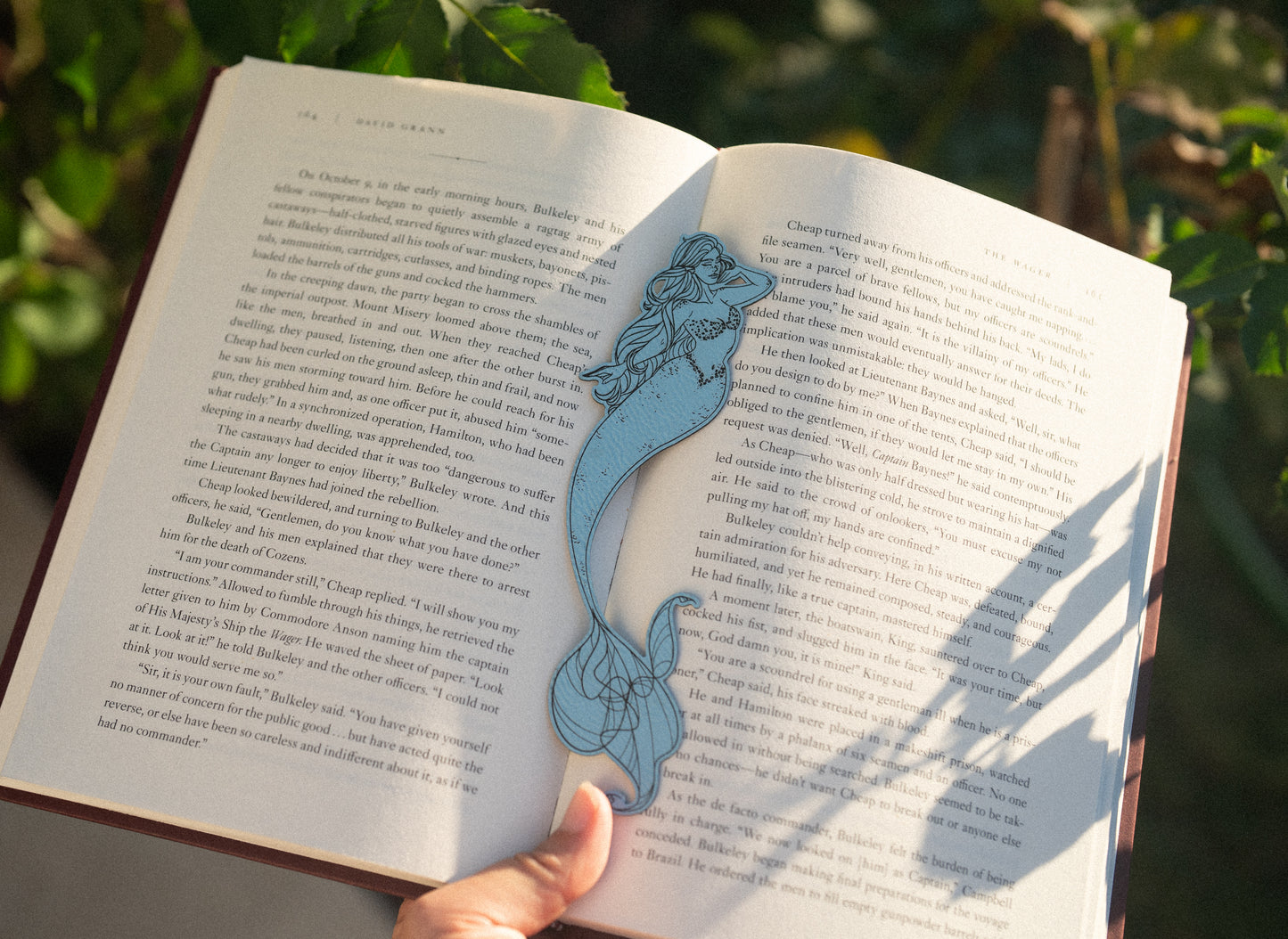 The Siren Faux Leather Bookmark