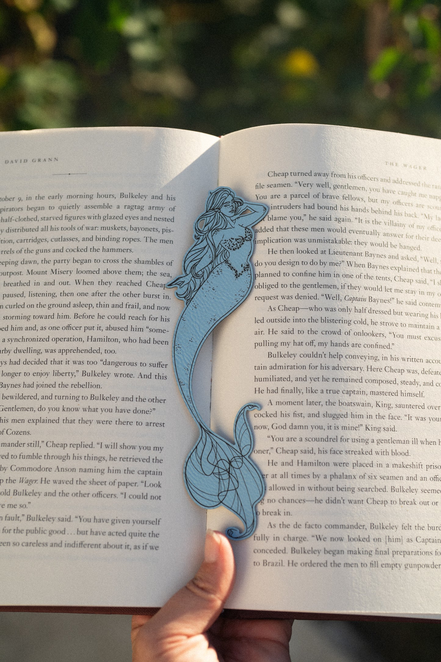 The Siren Faux Leather Bookmark