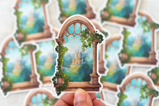 Evergreen Castle Vinyl Sticker