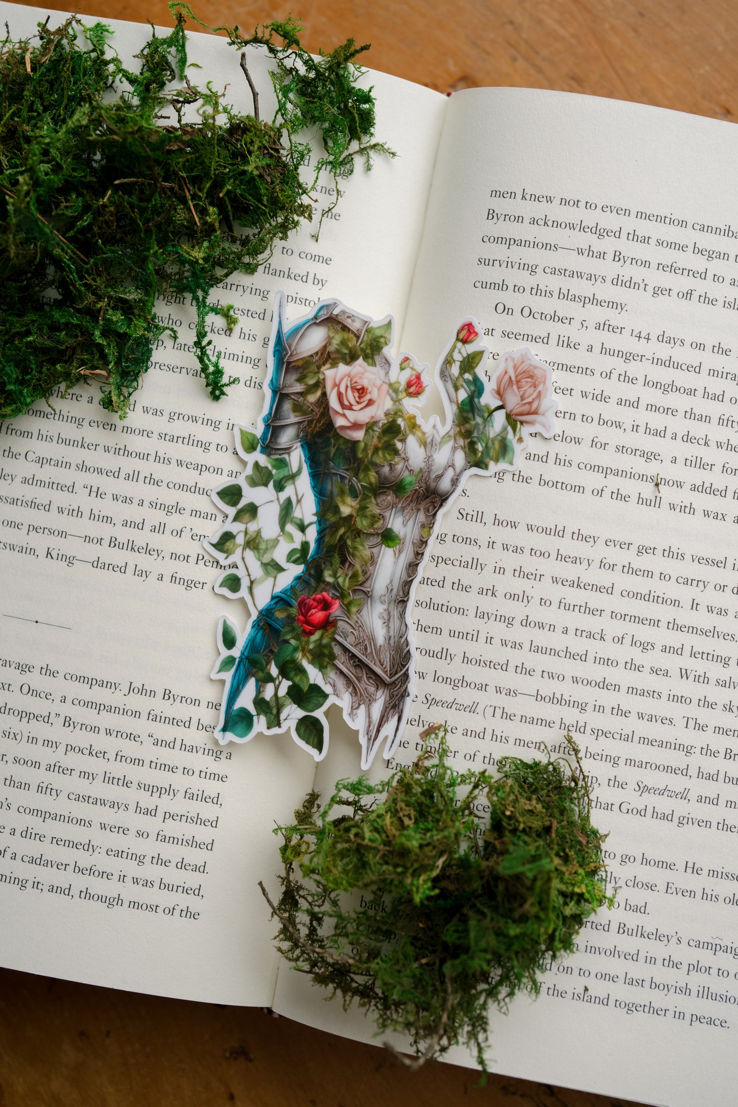 Floral Armor Bookmark