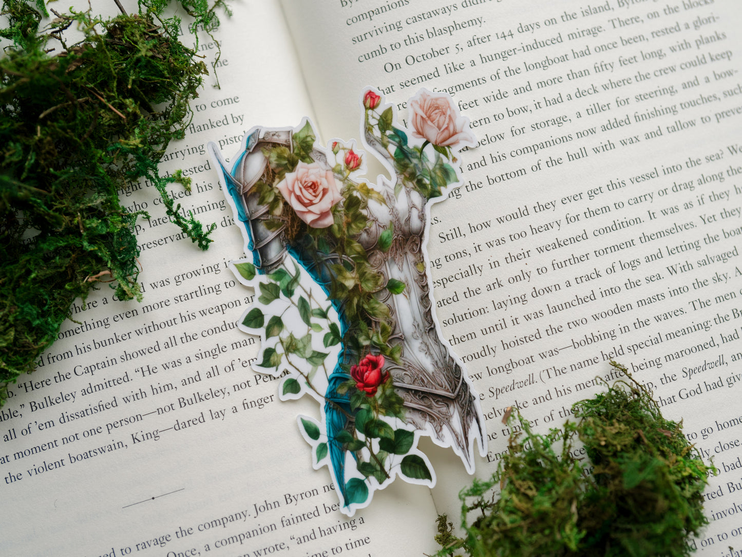 Floral Armor Bookmark