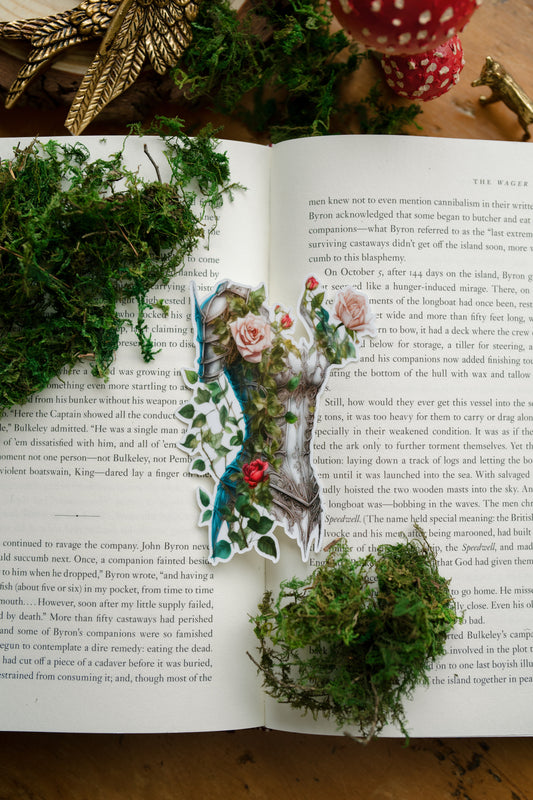 Floral Armor Bookmark