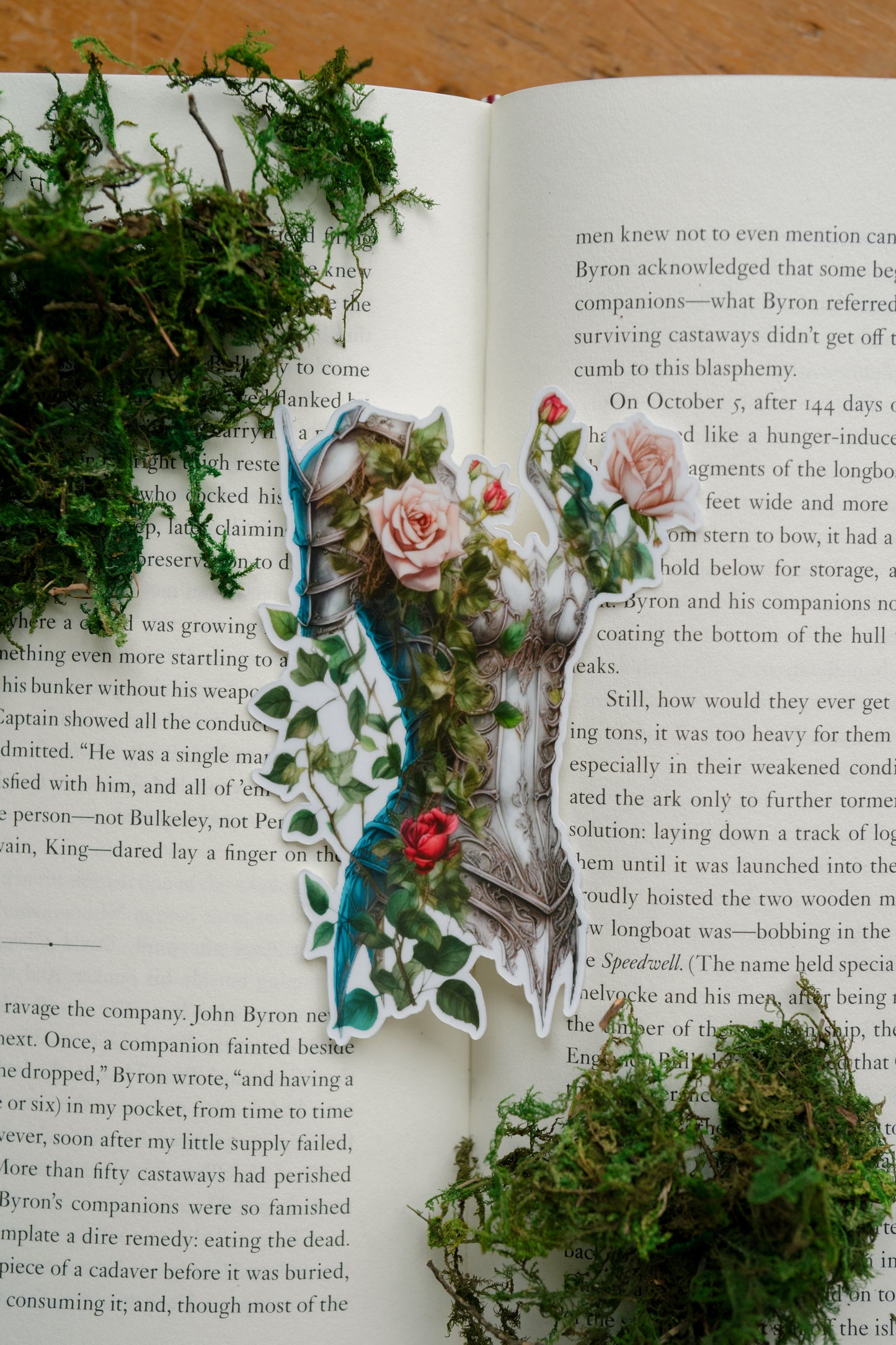 Floral Armor Bookmark